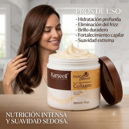 Mascarilla Capilar De Colageno Con Hidratacion Profunda En 10 Minutos