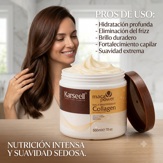 Mascarilla Capilar De Colageno Con Hidratacion Profunda En 10 Minutos